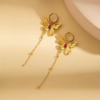 Orecchini Pendenti con Farfalla – Eleganti, Romantici e Luminosi