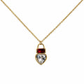 Collana Lucchetto del Cuore | 50cm | in acciaio inox