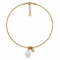 Collana Nodo e Sfere | in acciaio inox