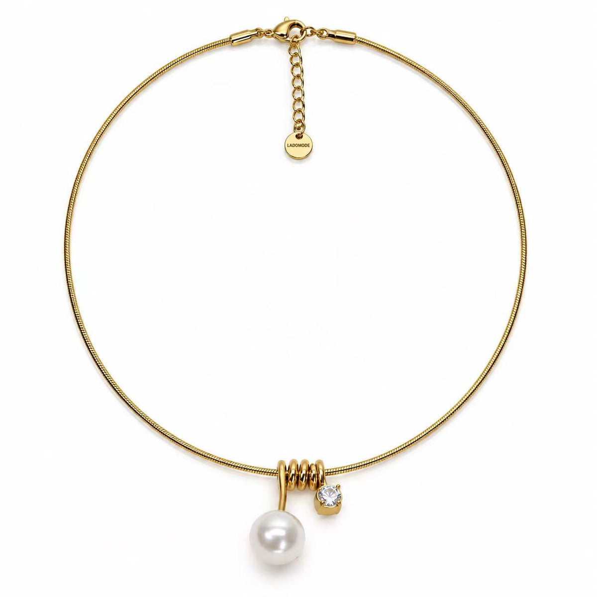 Collana Nodo e Sfere | in acciaio inox