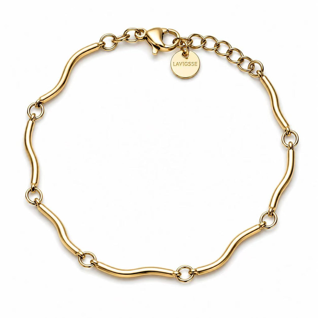 Bracciale “Cursiva” | in acciaio inox