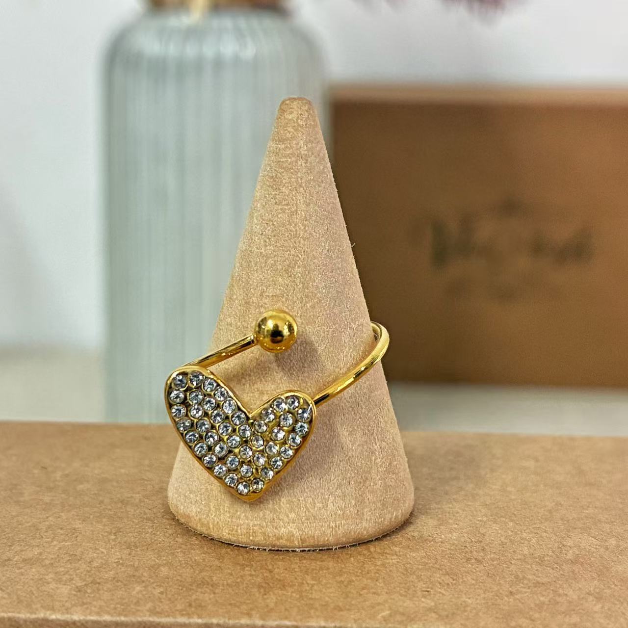 Anello Cuore Pavé