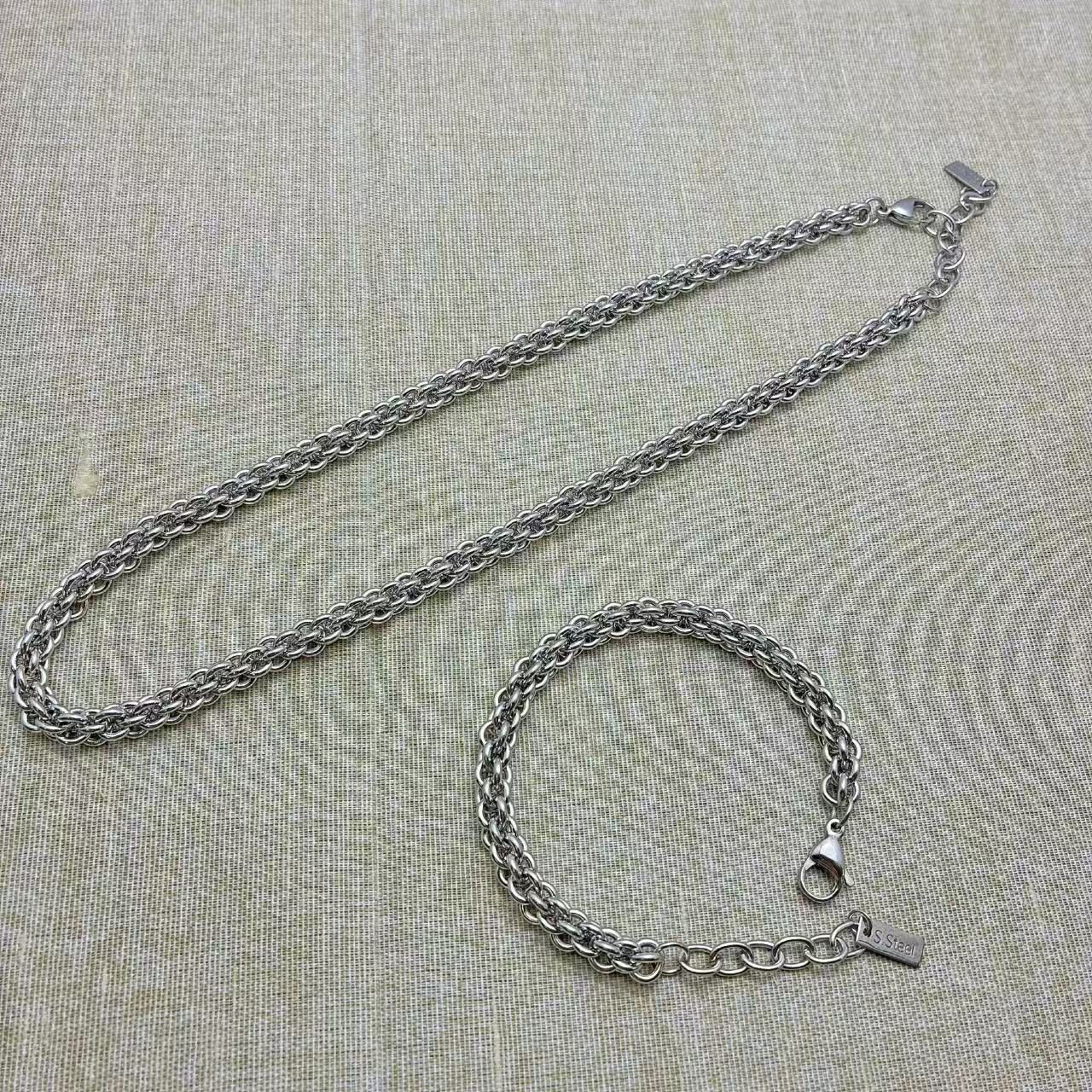(C351) Collana/Bracciale donna essenziale girocollo