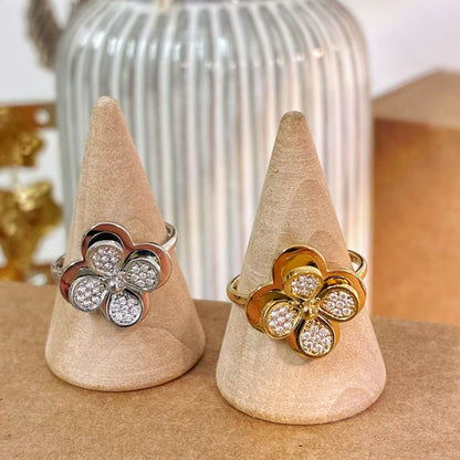 Anello Quadrifoglio Brillante