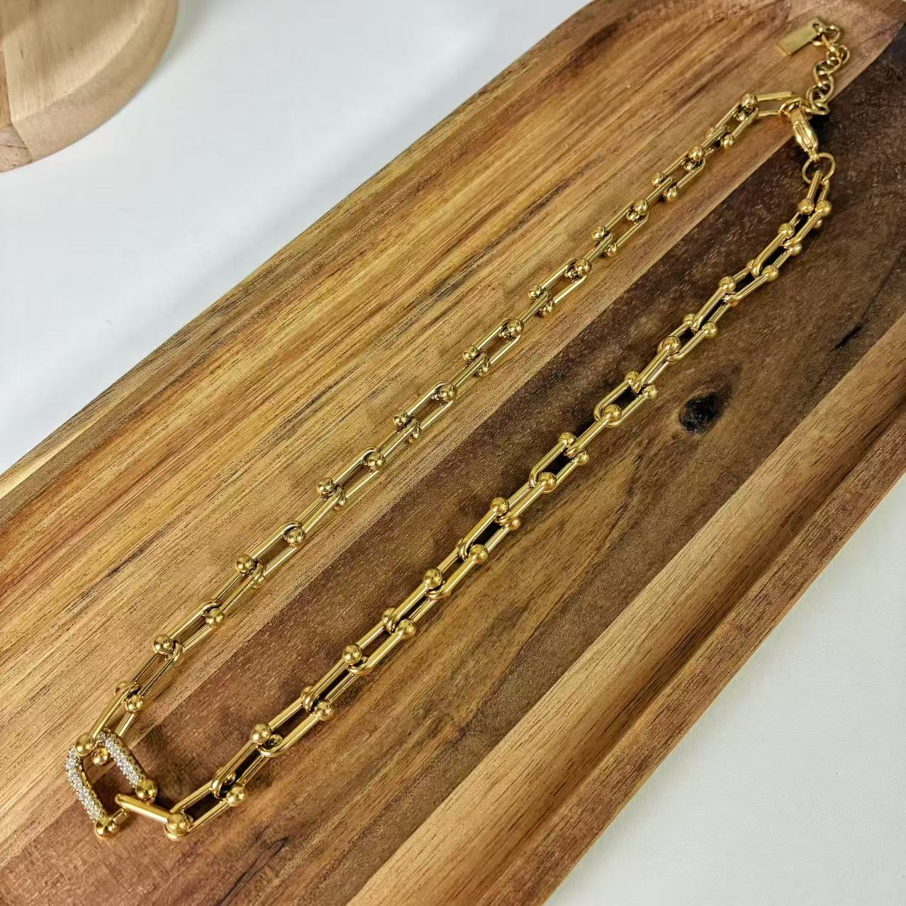 （C060) COLLANA CATENA IN ACCIAIO INOX | Chain necklace in stainless steel