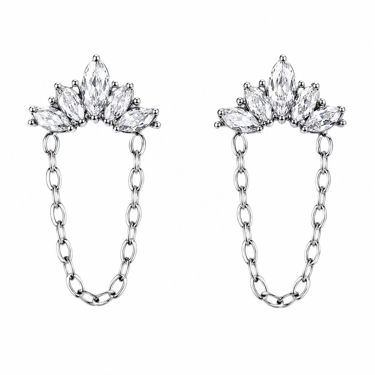 Orecchini “Diadema” | in acciaio inox
