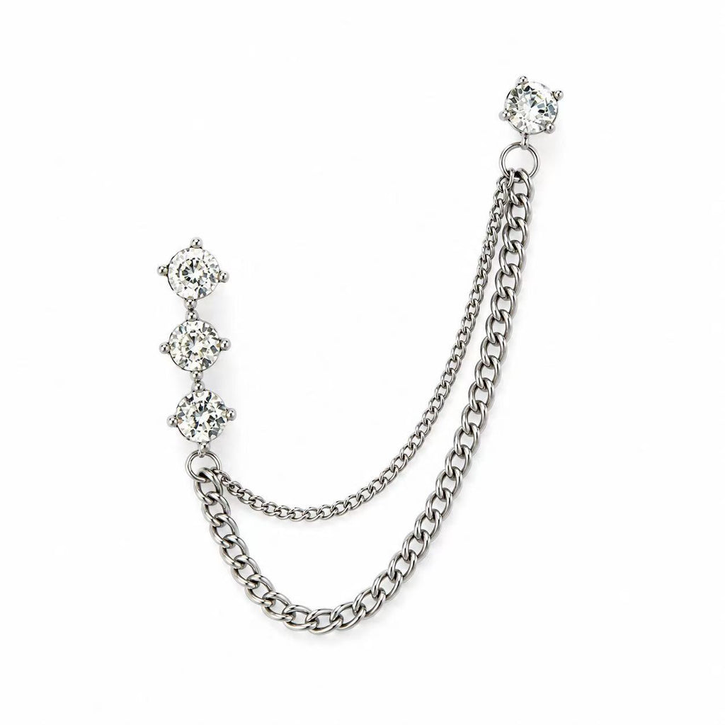 Ear cuff “Cometa” | in acciaio inox