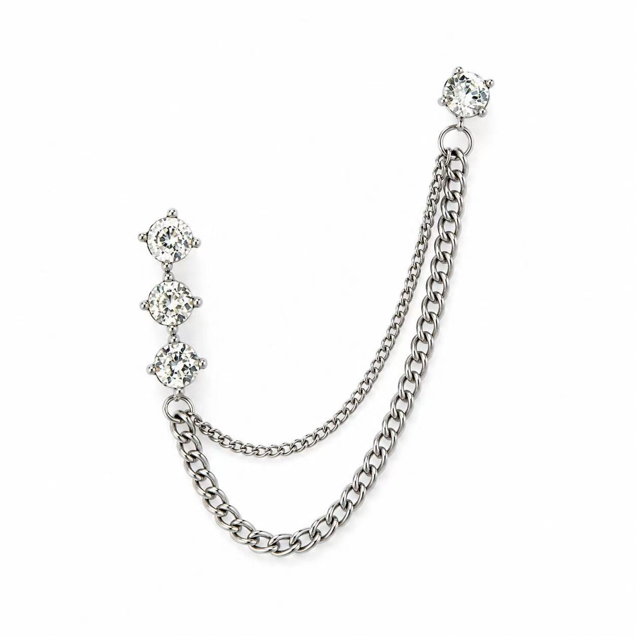 Ear cuff “Cometa” | in acciaio inox