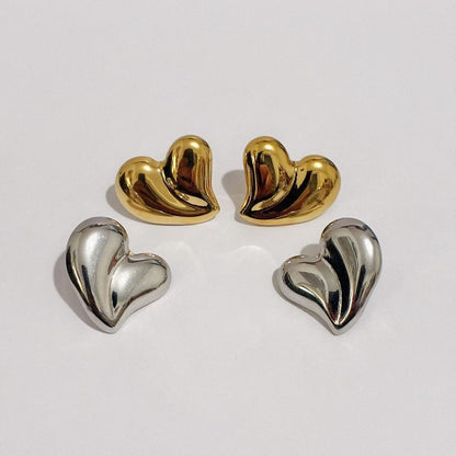 Orecchini “Cuore Scultoreo”