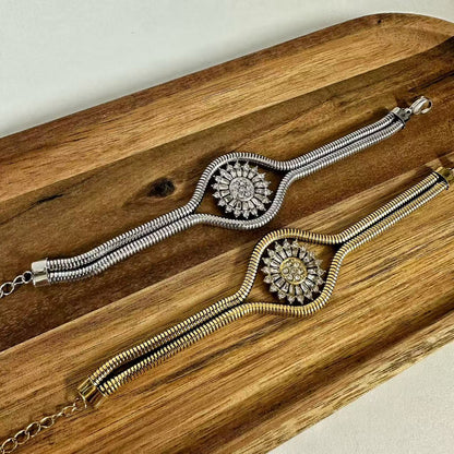 (B062) BRACCIALE DONNA IN ACCIAIO INOX