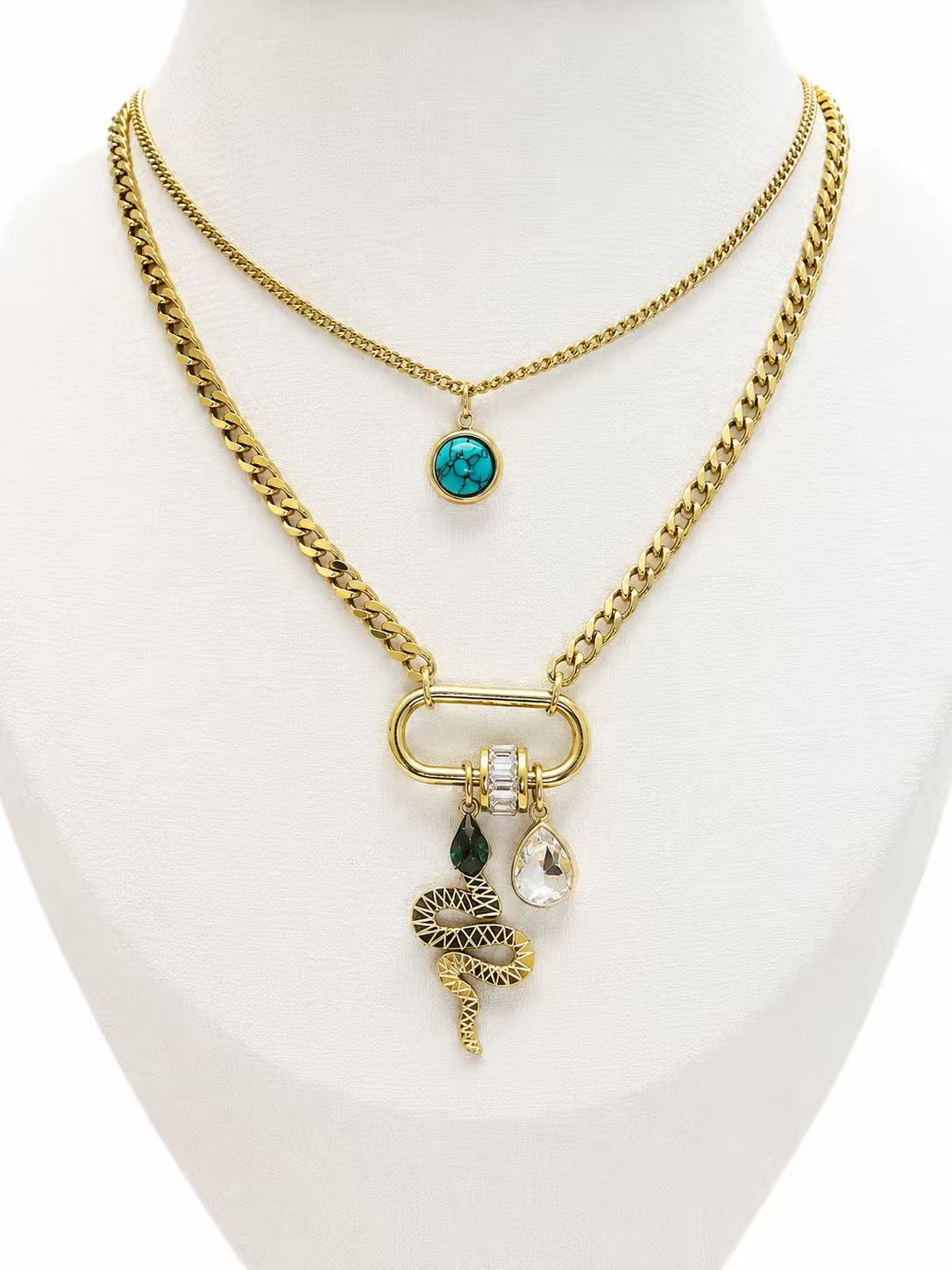 Collana Nodo del Serpente | in acciaio inox