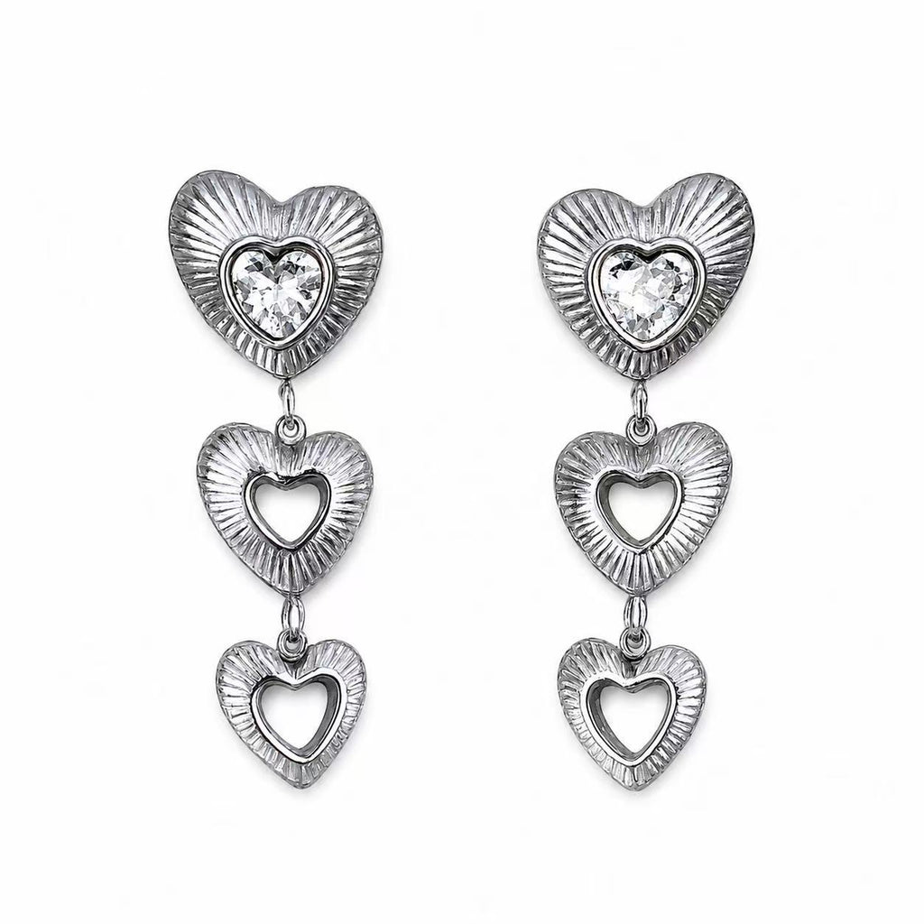 Orecchini “Ritmo del Cuore” | in acciaio inox