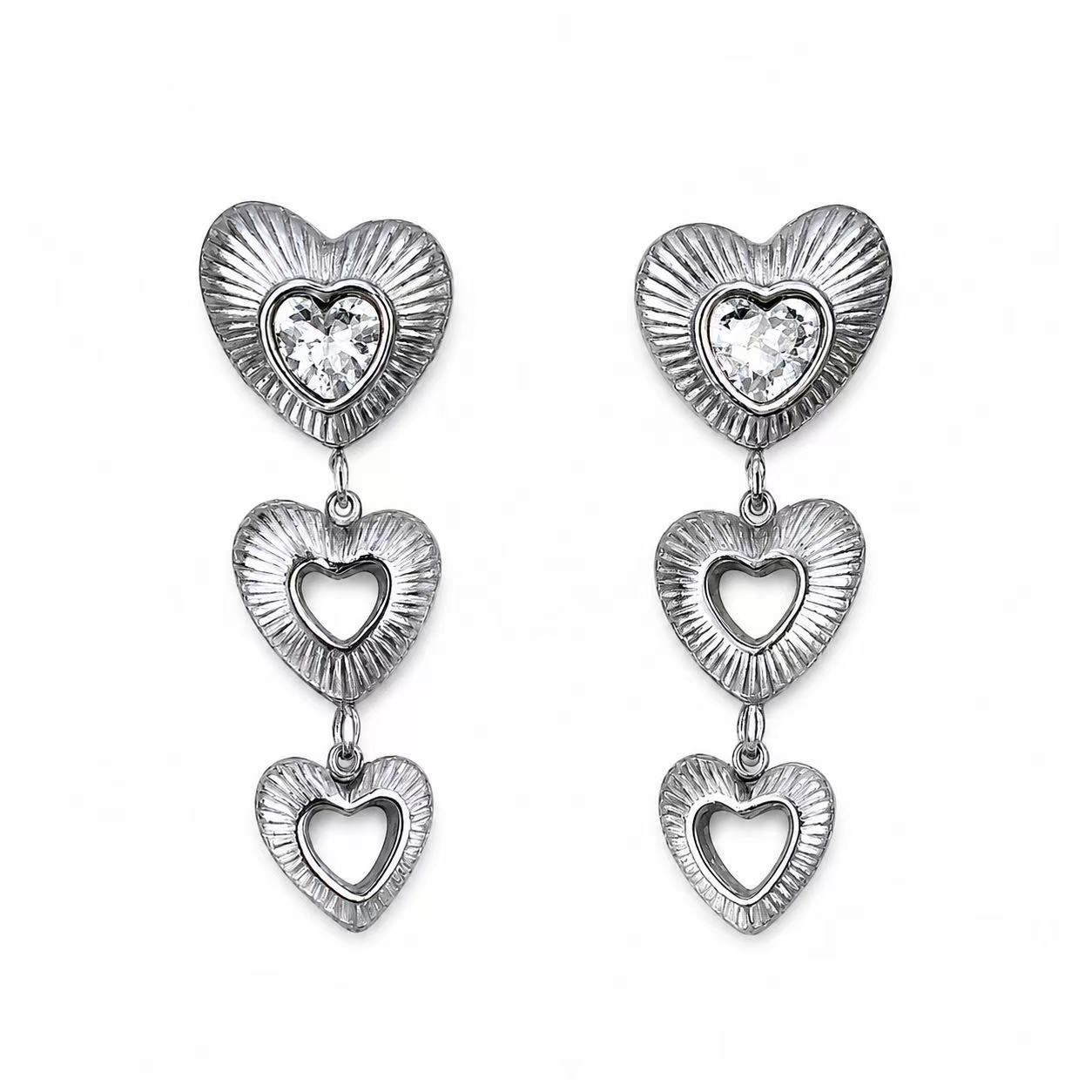 Orecchini “Ritmo del Cuore” | in acciaio inox