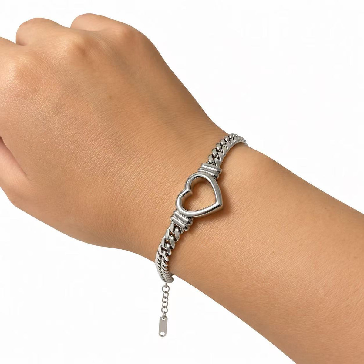 Bracciale Heart Link | in acciaio inox
