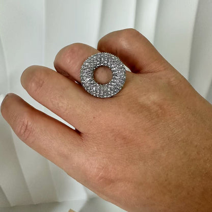 （A065)Anello in acciaio inossidabile regolabile|Stainless steel ring adjustable