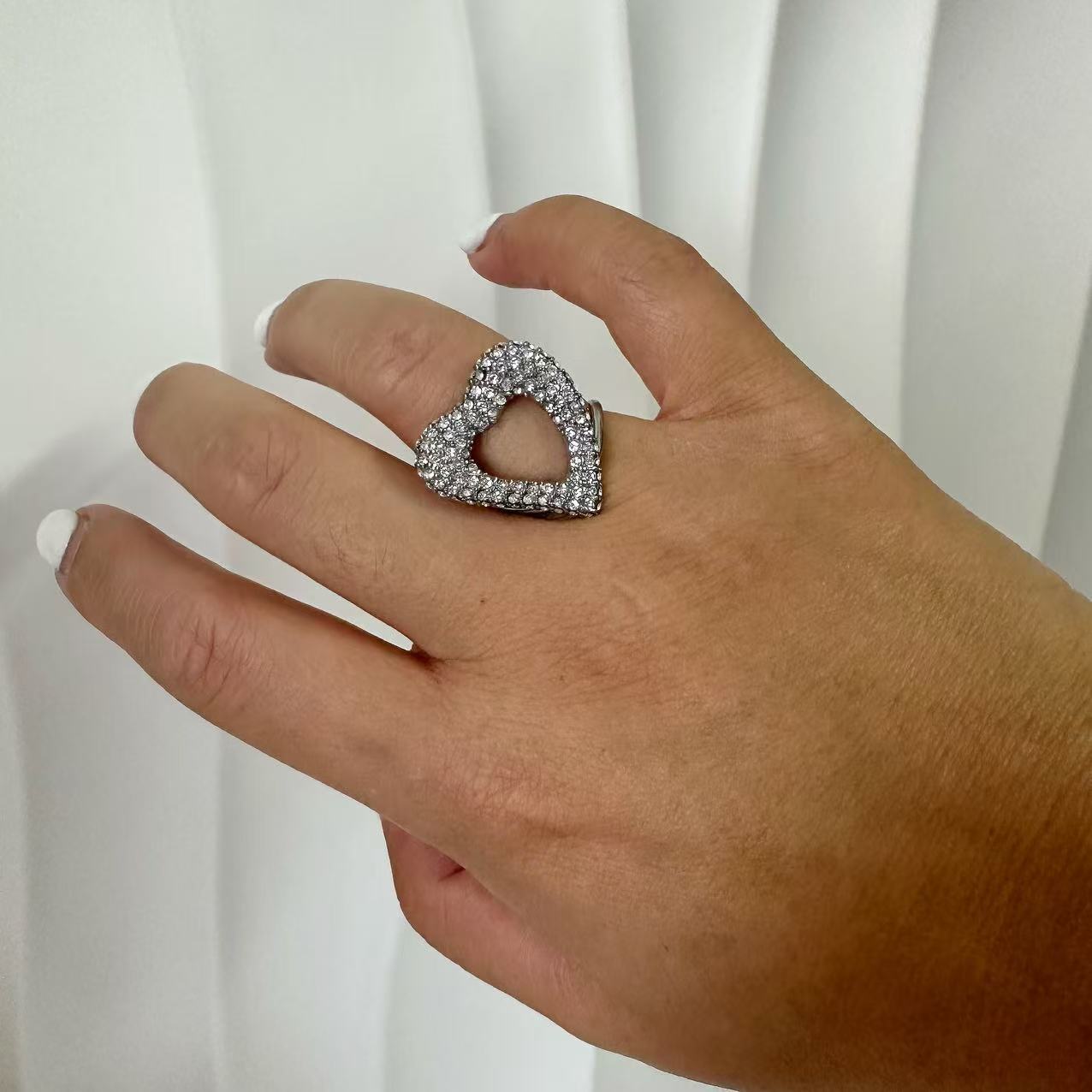 （A066)Anello in acciaio inossidabile regolabile|Stainless steel ring adjustable