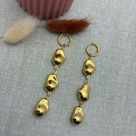 (O235)Orecchini hoop Fave