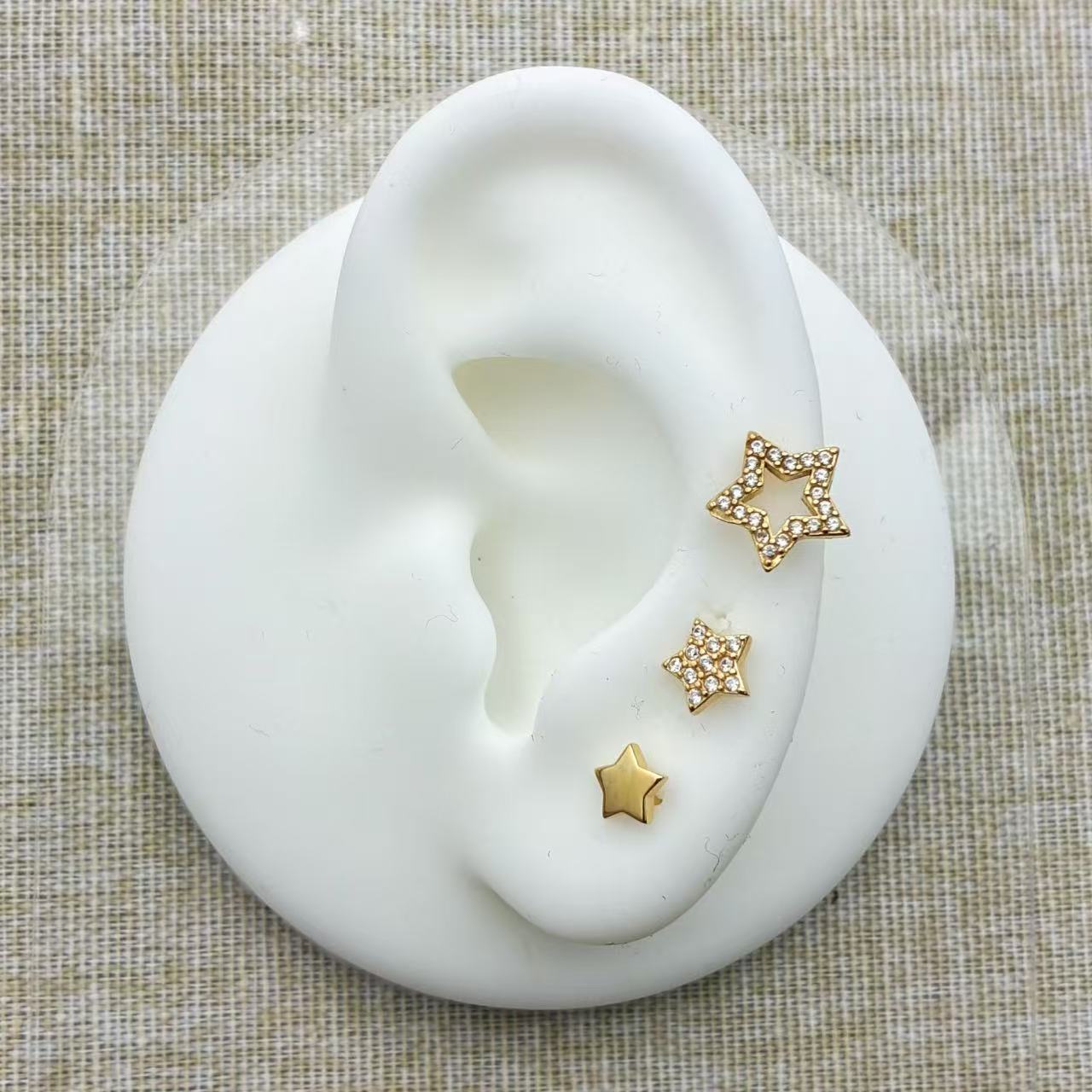 (O194)Set 4 orecchini stelline