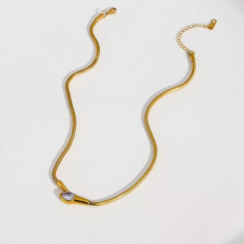 Collana “Serpentina” | 45cm | in acciaio inox