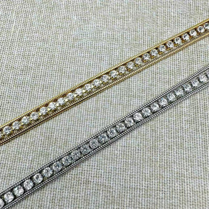 (B175)Bracciale tennis 3 fili