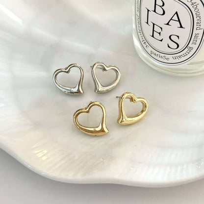 (O201)Orecchini Donna Minimal Cuore
