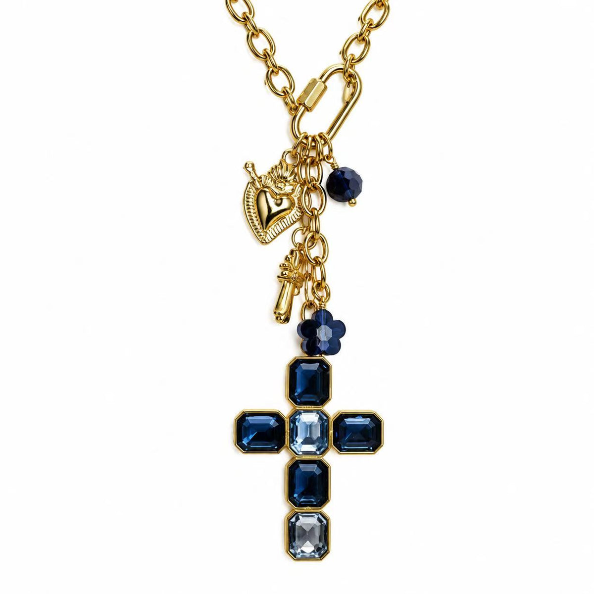 Collana con il moschettone apribile | 65cm | in acciaio inox