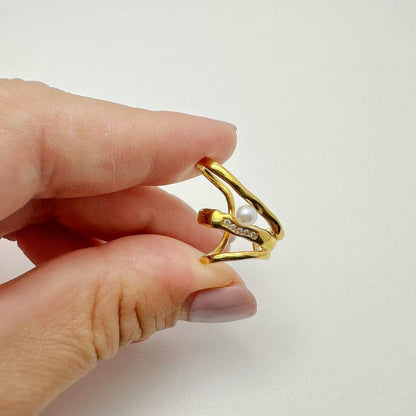 (E032)Ear cuff mezza farfalla