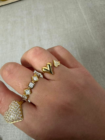 ANELLO DOPPIO CUORE FANTASY