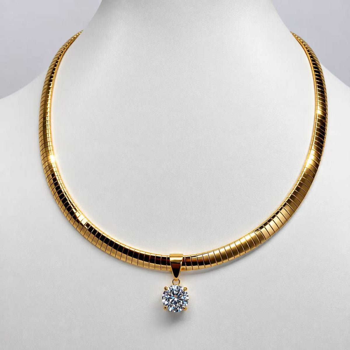 Collana Pitonata | in acciaio inox