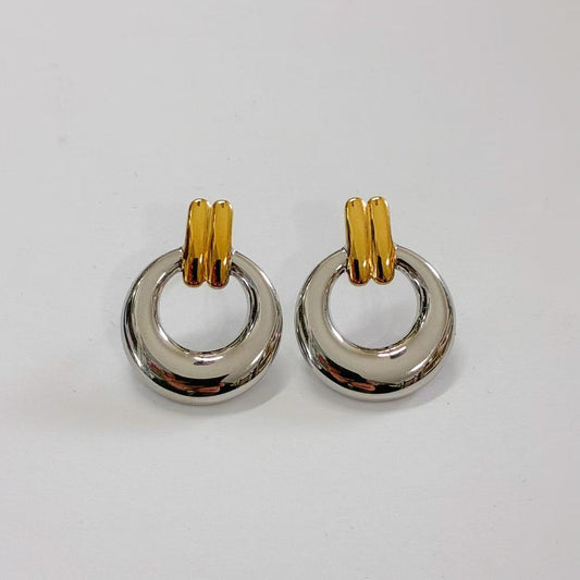 Orecchini Cerchio Chic – Bicolore