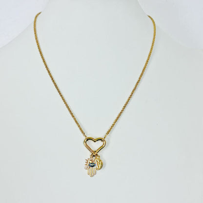 Collana “Cuore Protetto” – Amuleti di Luce e Fortuna