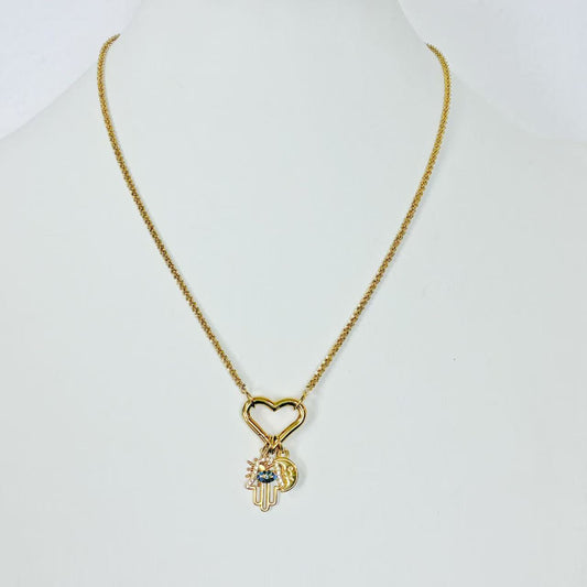 Collana “Cuore Protetto” – Amuleti di Luce e Fortuna