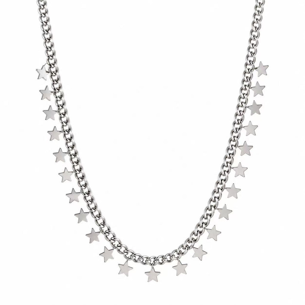 Collana con le stelline | 45cm | in acciaio inox