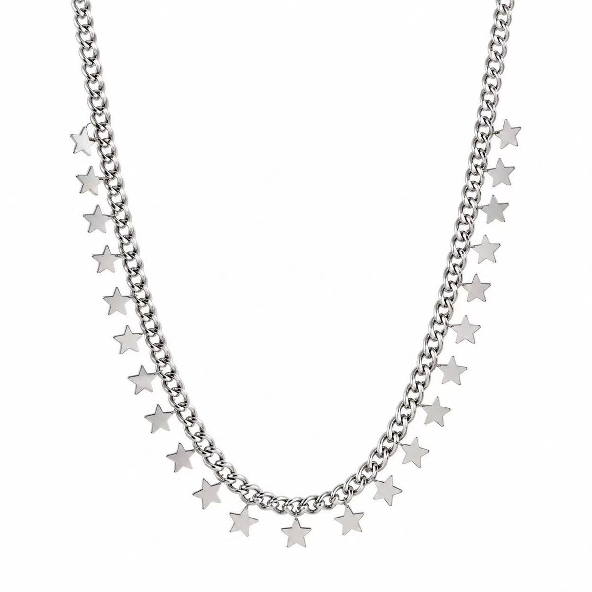 Collana con le stelline | 45cm | in acciaio inox