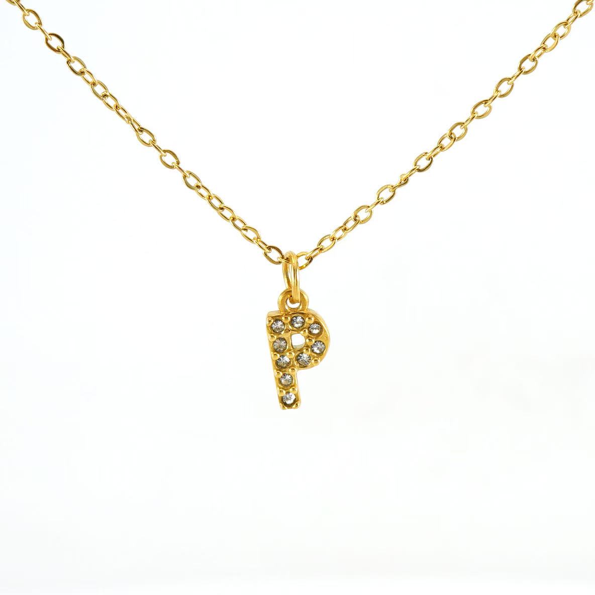 Collana Lettera Pavé – Iniziale Luminosissima