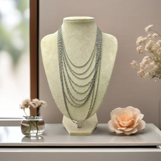 (C318)Collana multi fili