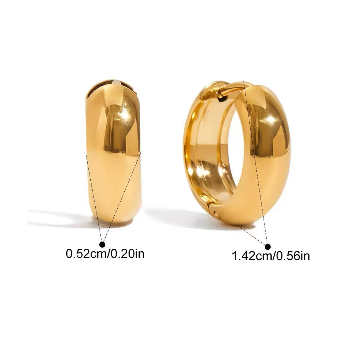 Orecchini a Cerchio Bombati — Eleganza Essenziale e Linee Pulite