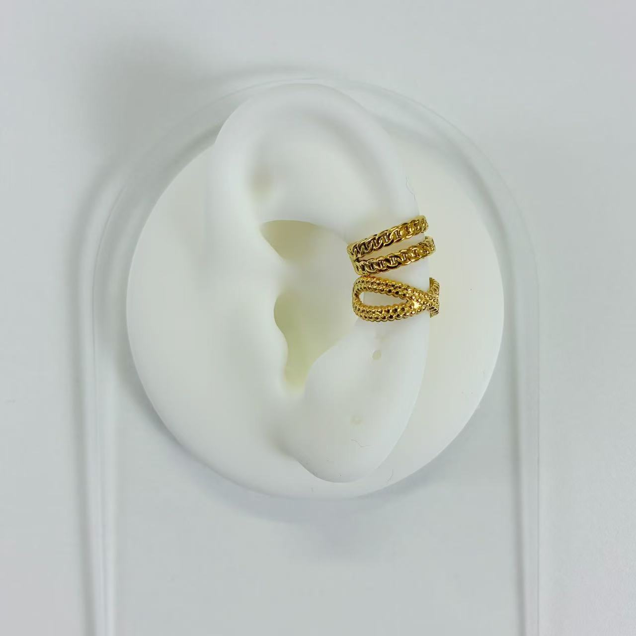 (E064)Set 2 ear cuff Urban Edge