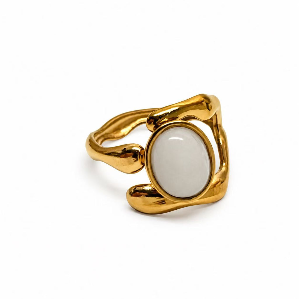 Anello Carezza d'Onda | in acciaio inox