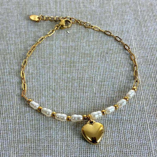 Bracciale “Cuore di Perla” – Eleganza senza tempo