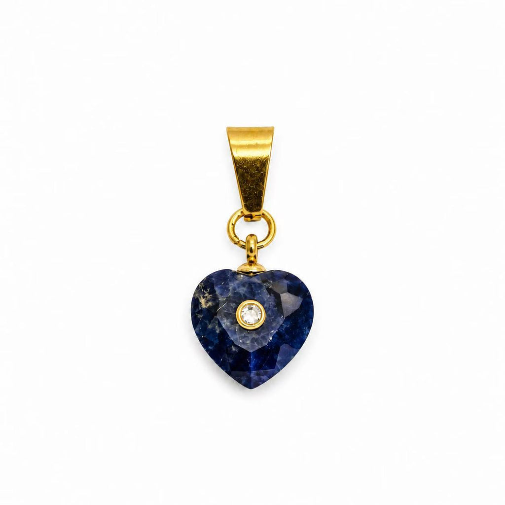 Collana Stone Heart in acciaio inox