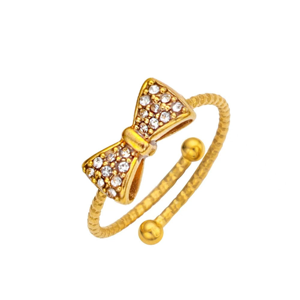 Anello Fiocco d'Incanto | in acciaio inox