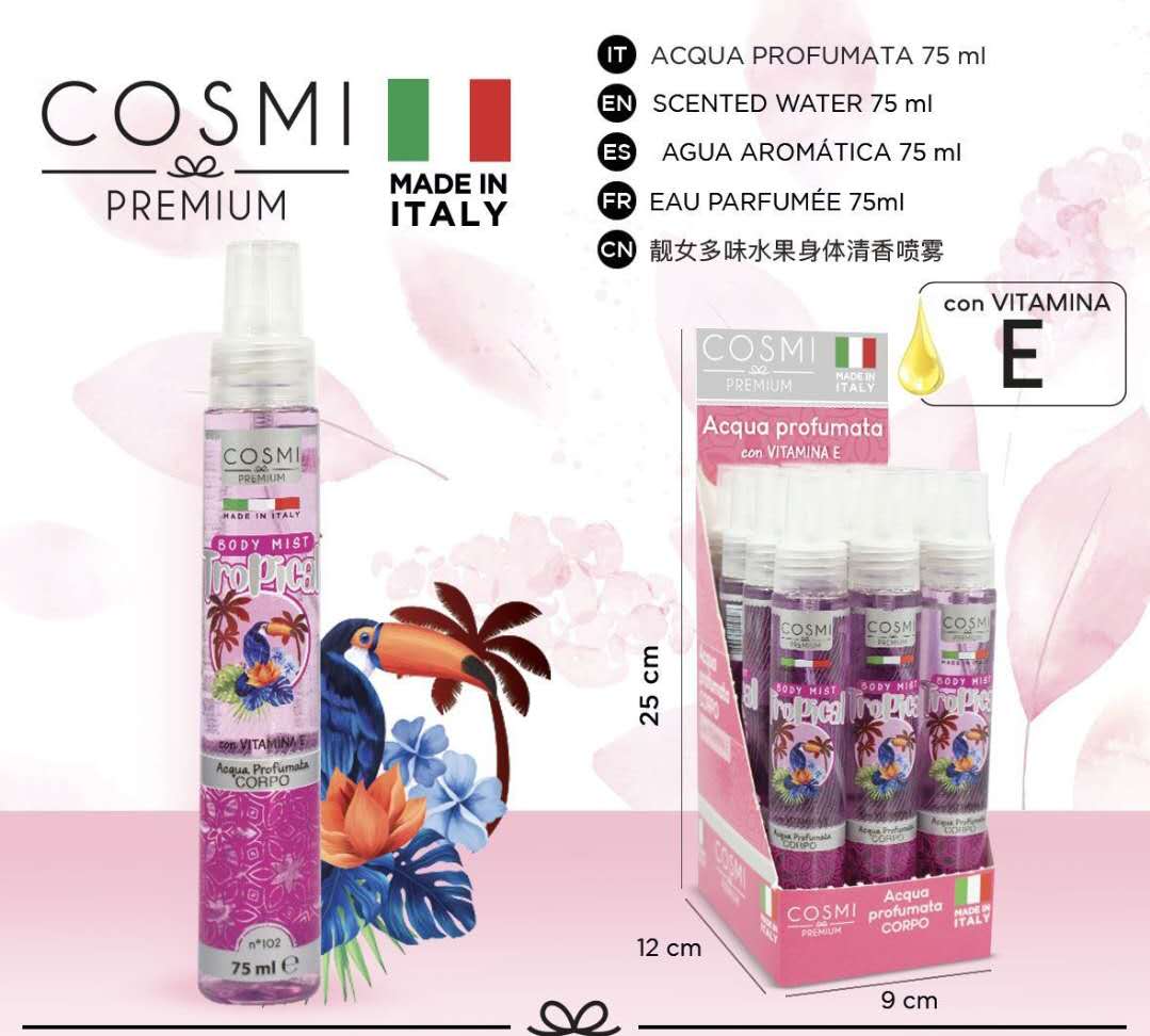 Acqua profumata corpo tropicale 75ml