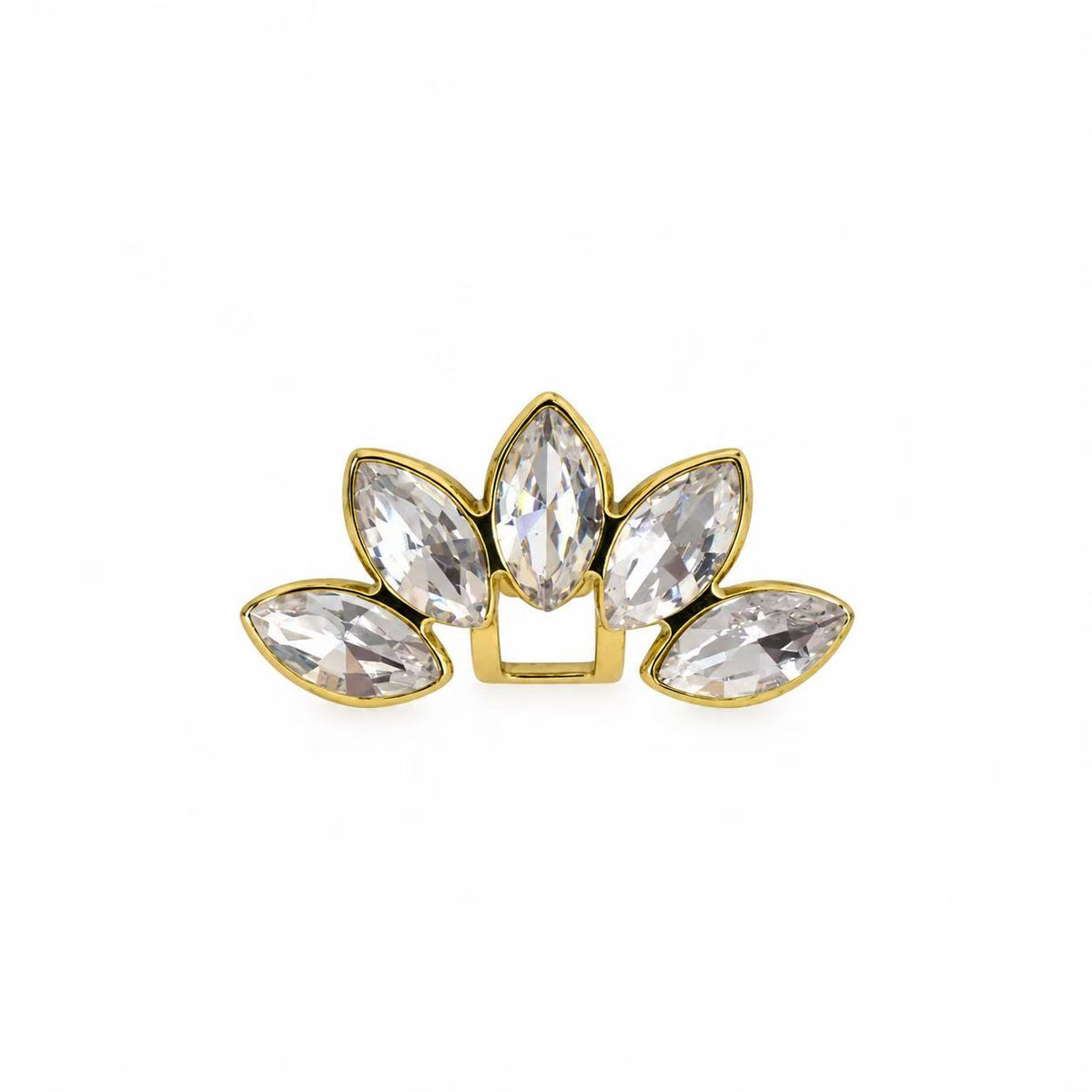 Ear Cuff Fioritura | in acciaio inox