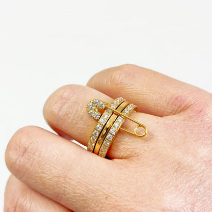 Anello con Spilla di Sicurezza – Stile Moderno e Audace