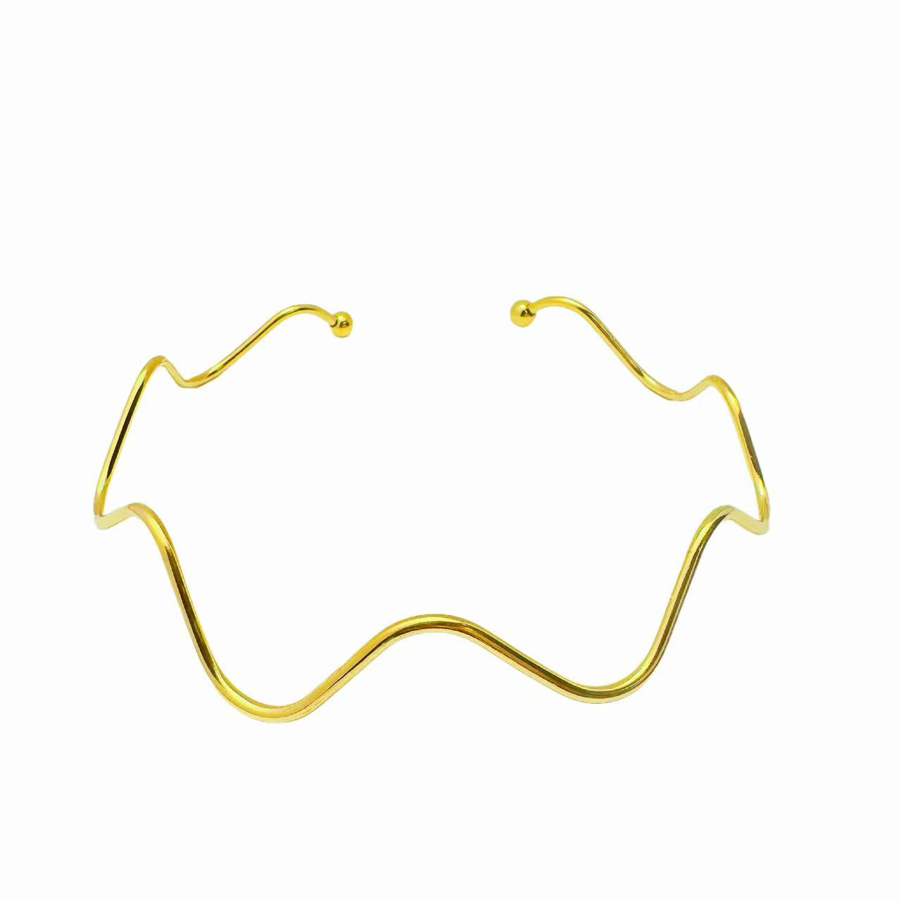 (C304)Collana semirigida ondulata