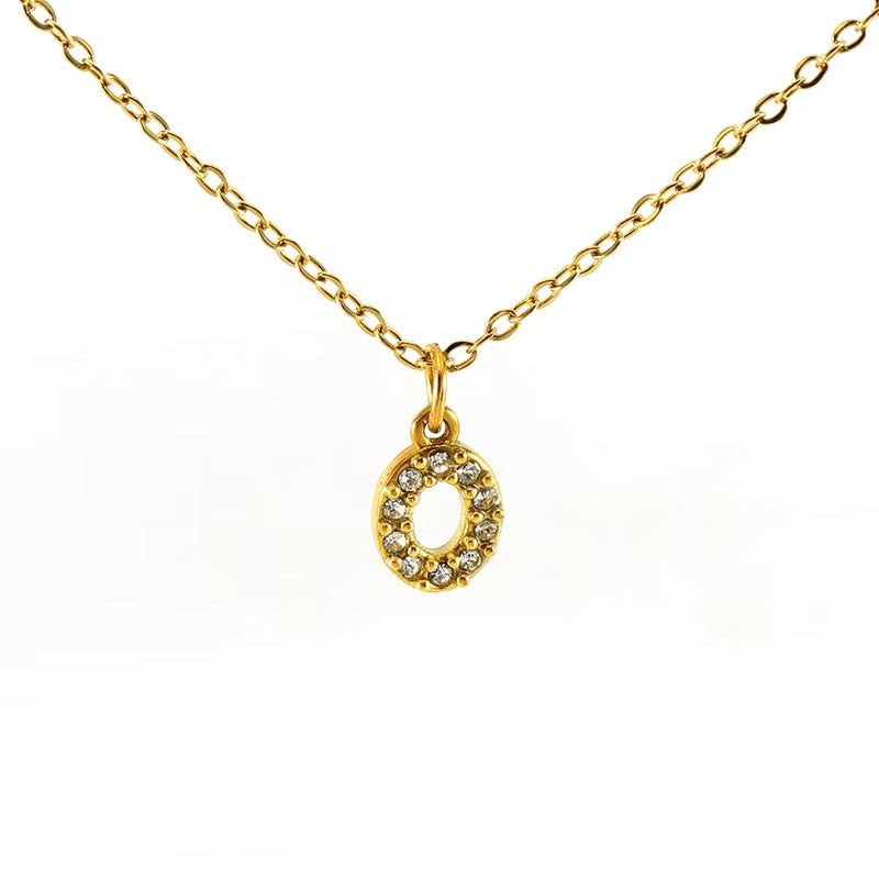 Collana Lettera Pavé – Iniziale Luminosissima