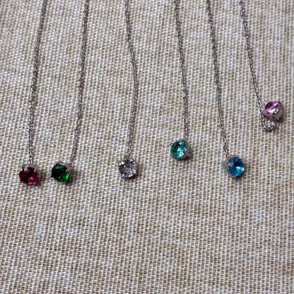 Set 6 orecchini "Arcobaleno di Cuori" – Girocollo con Cristalli Sfaccettati