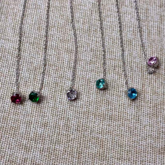 Set 6 orecchini "Arcobaleno di Cuori" – Girocollo con Cristalli Sfaccettati