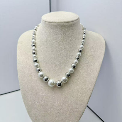 (C300)Collana sfere bicolori